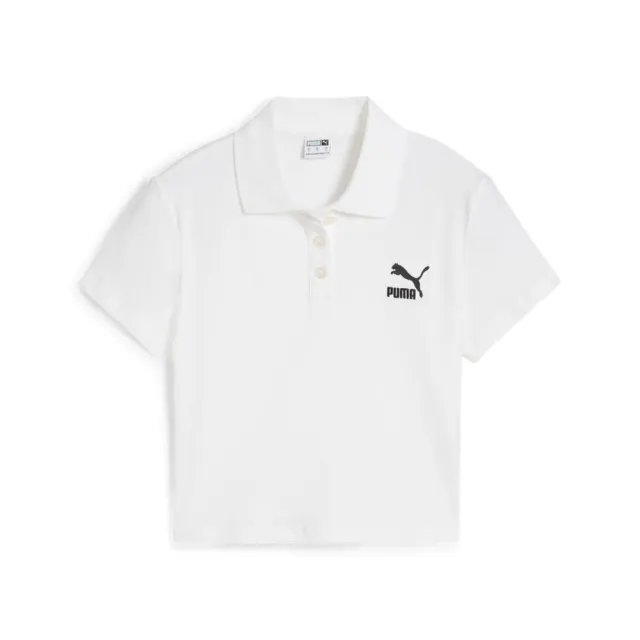 【PUMA】流行系列Classics寶貝短袖Polo衫 女性(62804802、2024夏季新款)