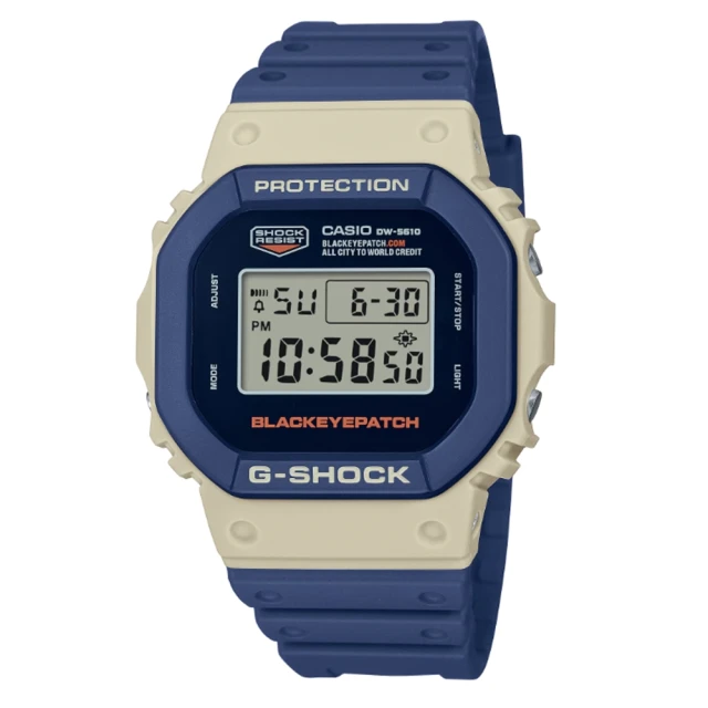 CASIO 卡西歐 G-SHOCK x BlackEyePatch 限量聯名 純正商品 潮流工業風格 經典方型 DW-5610BEP-2_43.8mm