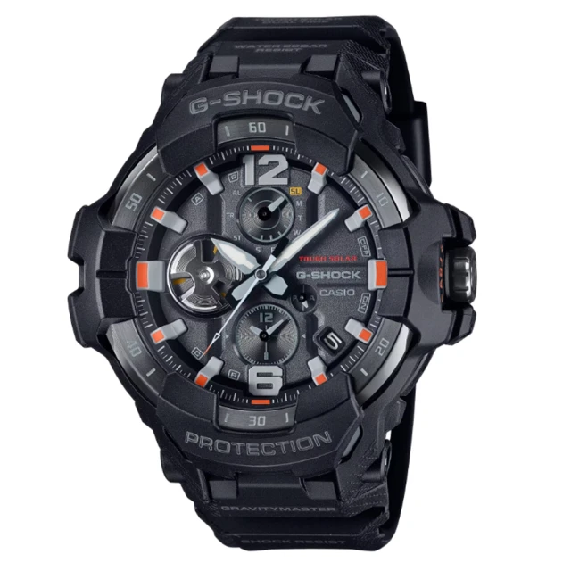 CASIO 卡西歐 G-SHOCK 藍牙 飛行錶 碳纖維防護 緊急救援系列 GR-B300EC-1A_54.7mm