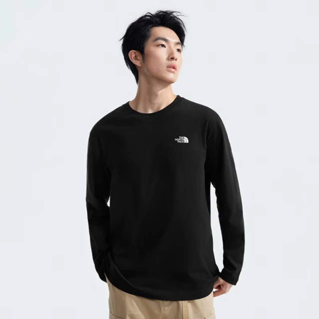 The North Face 長袖上衣 男款 運動 M BOX NSE LS RLX TEE 黑 NF0A8AT8JK3