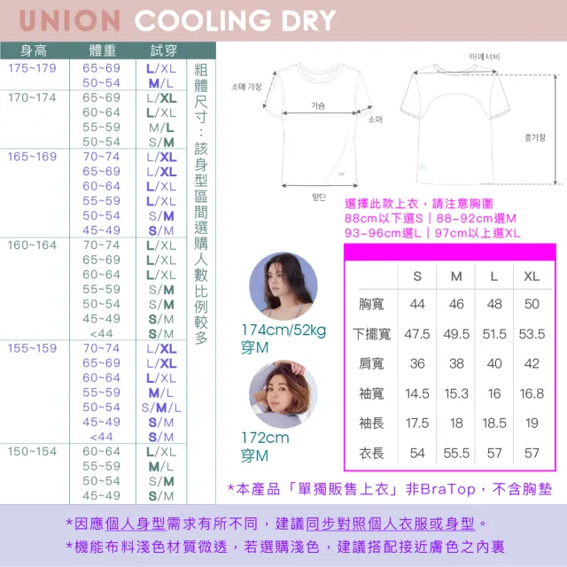 【STL】現貨 抗UV 防曬 涼感 韓國瑜伽 女 運動機能短袖上衣 T恤 UnionCoolingDry(多色)