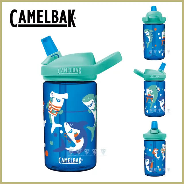 【Camelbak】400ml eddy+ 兒童吸管運動水瓶 雙入組(兒童水壺 安全材質)