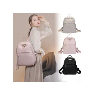 【SPRING】尼龍後背包韓版百搭後背包大容量學生後背包旅行後背包-多色(韓版百搭時尚通勤旅