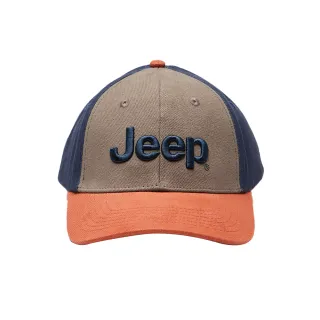 【JEEP】經典品牌LOGO跳色休閒棒球帽(橘色)