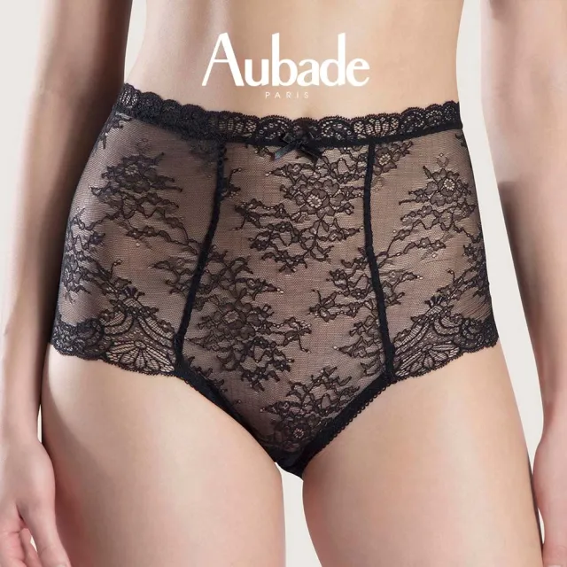 【Aubade】舞動人生蕾絲高腰褲 性感小褲 法國進品 女內褲(OG-黑)