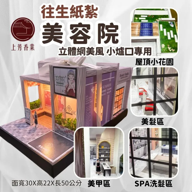 【上芳香業】美容院 美甲 SPA 理髮 紙紮屋 設計師(地契 滿七 百日 對年 往生用品 法會 靈骨塔)