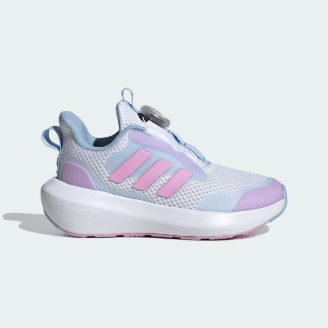 【adidas 愛迪達】運動鞋 童鞋 中童 大童 旋轉扣 FortaRun 3.0 BOA K 粉紫 IH0276