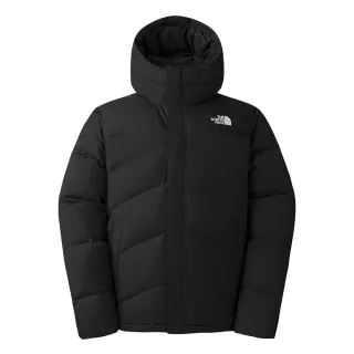 【The North Face 官方旗艦】北面男款黑色DWR防潑水保暖連帽羽絨外套｜89294H0(550蓬鬆度)