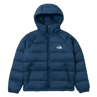 【The North Face 官方旗艦】北面男款藍色DWR防潑水保暖羽絨外套｜7W7G1NO(600蓬鬆度)