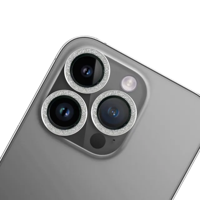 【Timo】iPhone16 全系列 閃鑽玻璃手機鏡頭保護貼/保貼