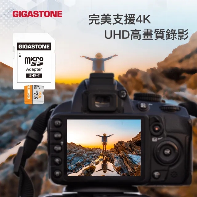 【GIGASTONE 立達】microSDXC UHS-Ⅰ U3 V30 256GB相機攝影記憶卡(支援相機/行車紀錄器/監視器)