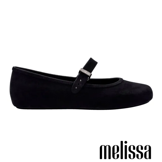 【Melissa】芭蕾天鵝絨瑪莉珍鞋(黑色)