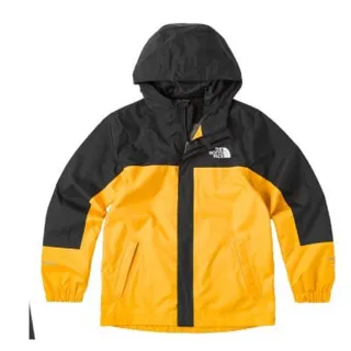【The North Face】童/女 輕量防水透氣連帽休閒外套.防風夾克.機能性風衣(8A48-56P 巔峰金)