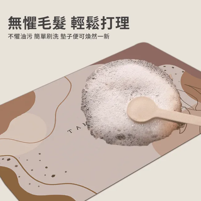 【LZQ】買一送一 莫蘭迪色系矽藻土廚房軟地墊 吸水防油腳踏墊 止滑地毯 玄關地墊(120×40CM+60×40CM)
