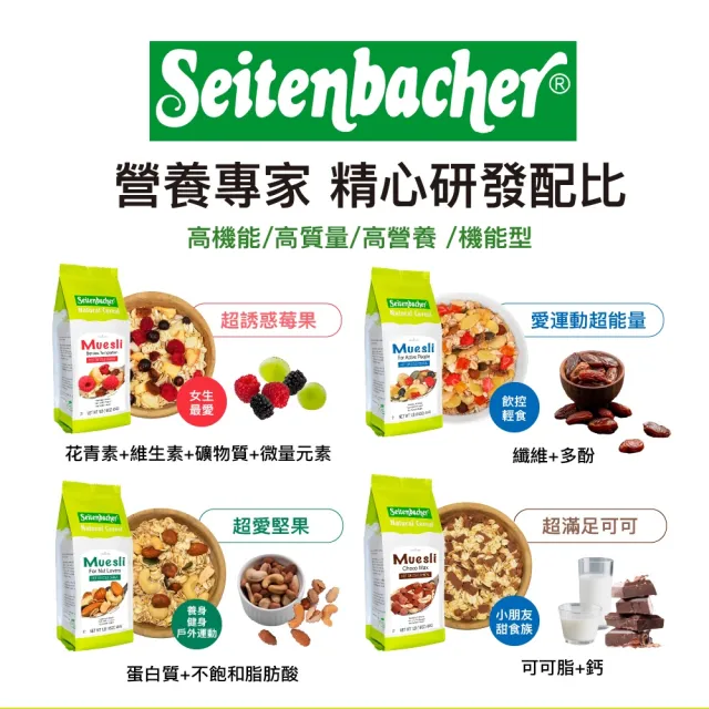 【Setienbacher 麥德香】誘惑莓果穀物麥片 穀片(德國健康機能麥片領導品牌)