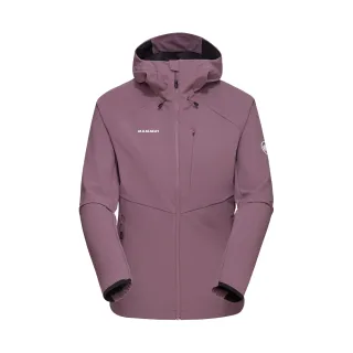 【Mammut 長毛象】Ultimate Comfort SO Hooded Jacket W 經典軟殼連帽外套 波動紫 女款 #1011-01960