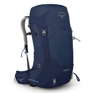 【Osprey】Stratos 44 透氣網架健行登山背包 44L 男款 海鯨藍(登山背包 健行背包 運動背包