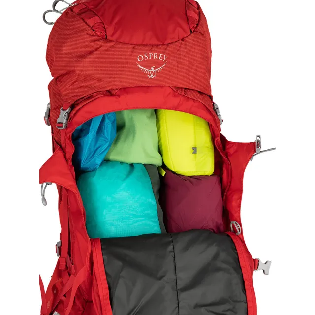 【Osprey】雙11 Ariel Plus 60 登山背包 女款 黑色(健行背包  徙步旅行 登山後背包)