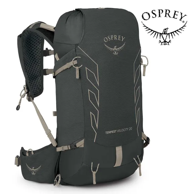 【Osprey】Tempest Velocity 20 越野背包 女 木炭黑/褐(野跑背包 越野跑步疾行 中短程健行