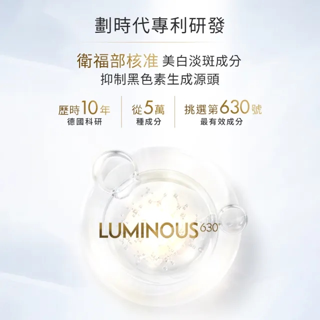 【NIVEA 妮維雅】淡斑+防曬★LUMINOUS 630淡斑煥白UV防禦乳 SPF50 40ml(共2入/L630/敏感肌適用/買1送1)