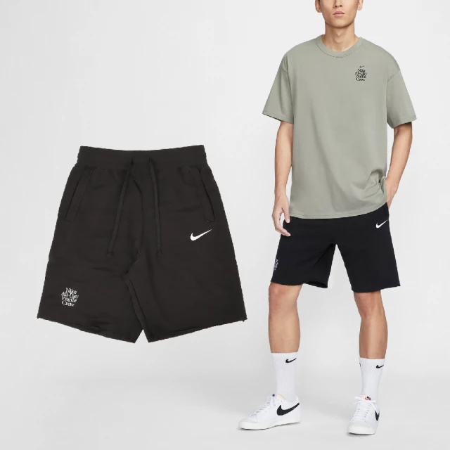 NIKE 耐吉 短褲 Club ALUMNI Shorts 男款 黑 寬鬆 毛圈布 抽繩 棉褲 褲子(HQ1203-010)