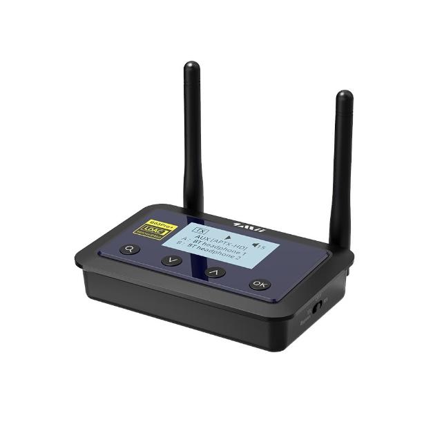 【1Mii】B03 Pro Plus LCD 螢幕顯示音訊藍牙發射接收器(LDAC aptX HD 高解析 光纖 Alexa Echo)