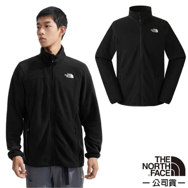 The North Face 男 輕量保暖刷毛立領外套.休閒夾克/柔軟抓絨(8AYK-4H0 宇宙黑)