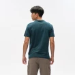【JEEP】男裝 品牌LOGO酷炫印刷純棉短袖T恤(藍色)