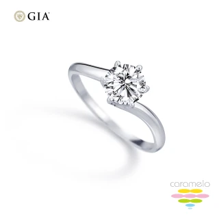 【彩糖鑽工坊】GIA 鑽石 1克拉 D成色 K金 六爪鑽戒 天然鑽石 (3EX+八心八箭)