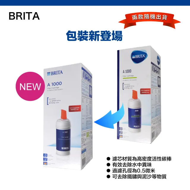 【BRITA】mypure A1000 長效型濾芯 2入裝 國際平輸(德國製)