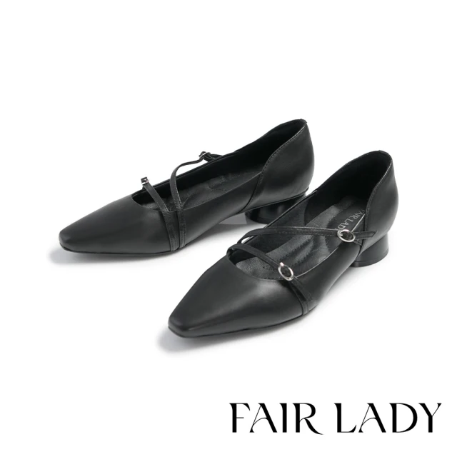 FAIR LADY 芯太軟 甜美細帶瑪莉珍低跟鞋(黑、5A2 FAIR LADY 芯太軟 甜美細帶瑪莉珍低跟鞋(黑、5A2934)