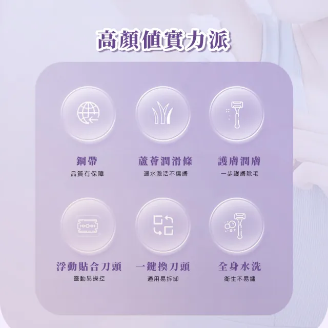 【護膚美體】不留黑點蘆薈潤滑條安全除毛刀2入-附收納盒(剃毛刀 剃毛器 私密處 美體刀 腋毛 刮毛刀)