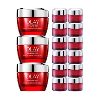 【OLAY】新生高效緊緻乳霜 膠原大紅瓶超值3入組