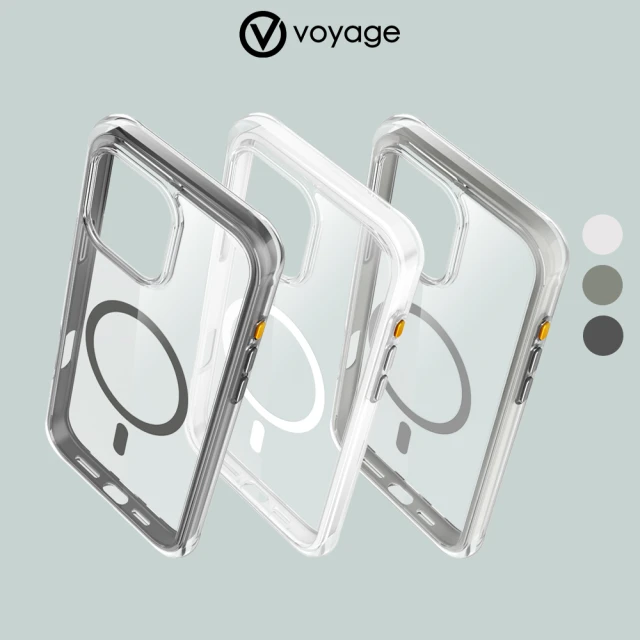 VOYAGE iPhone 16系列 超軍規防摔保護殼Pure Max+ 透黑/透白/鈦灰(2年尊榮級保固服務 支援Magsafe磁吸)