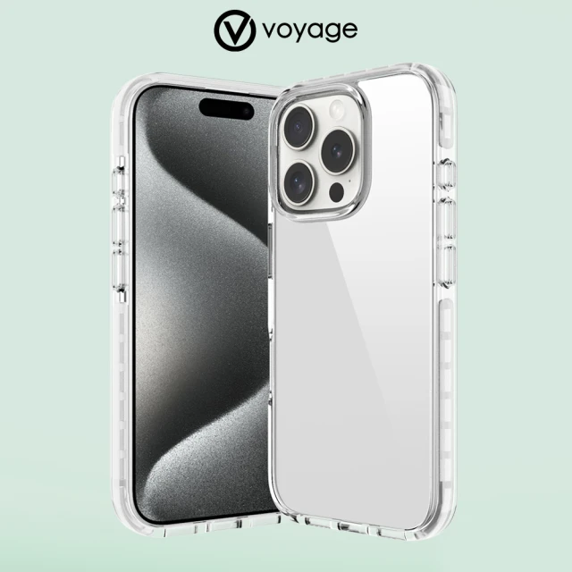 VOYAGE iPhone 16/16Plus/16Pro/16ProMax 超軍規防摔保護殼Pure Clear 純淨(環保塑料 兩年抗黃保證)