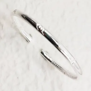 【家家銀飾手工坊】9999萬足銀六字真言實心圓骨心經手環(純銀六字真言實心圓骨心經手環觀自在心經)