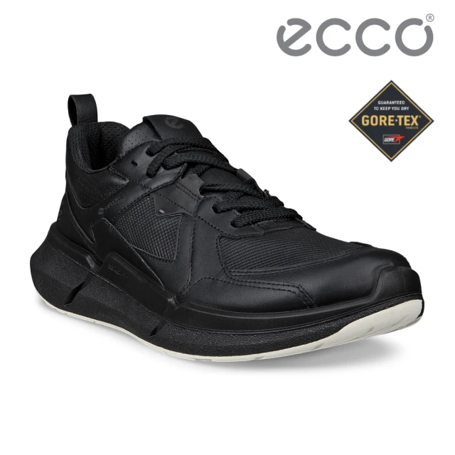 ecco BIOM 2.2 W 健步戶外防水皮革休閒運動鞋 女鞋(黑色 83081351052)