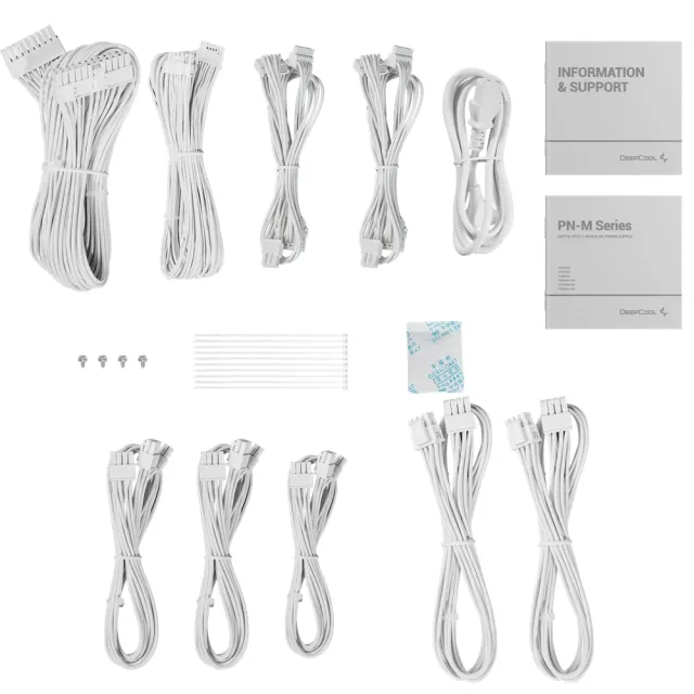 【DeepCool】九州風神 PN850M WH{白色}  850W 金牌 電源供應器(全模組/ATX3.1/PCIE 5.1)