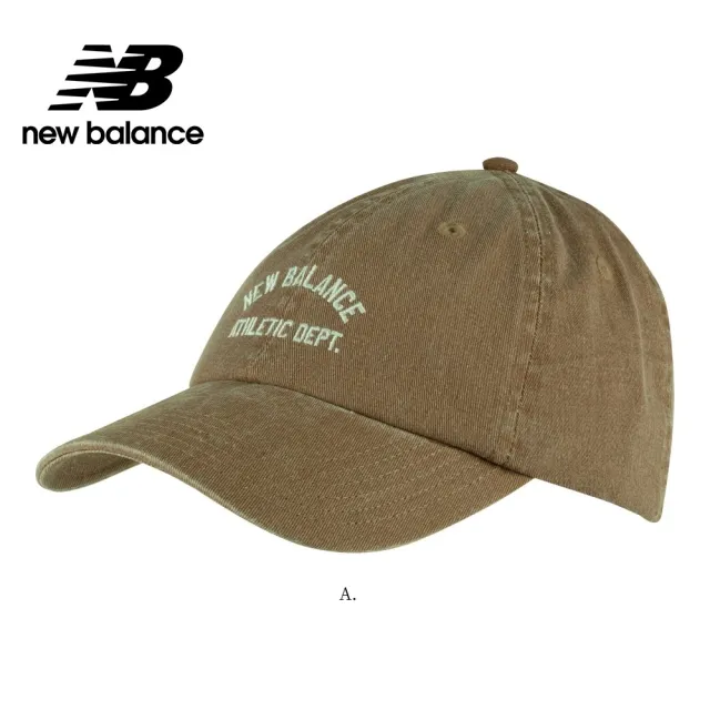 【NEW BALANCE】NB 棒球帽_中性_卡色/藍色/白色