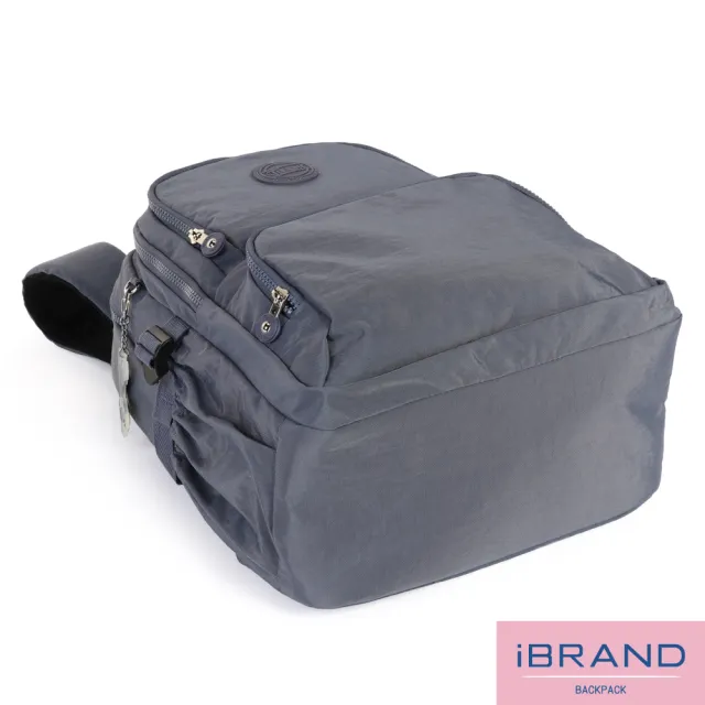 【iBrand】雙11 輕盈防潑水雙拉鍊多口袋後背包(防水包 多色任選)