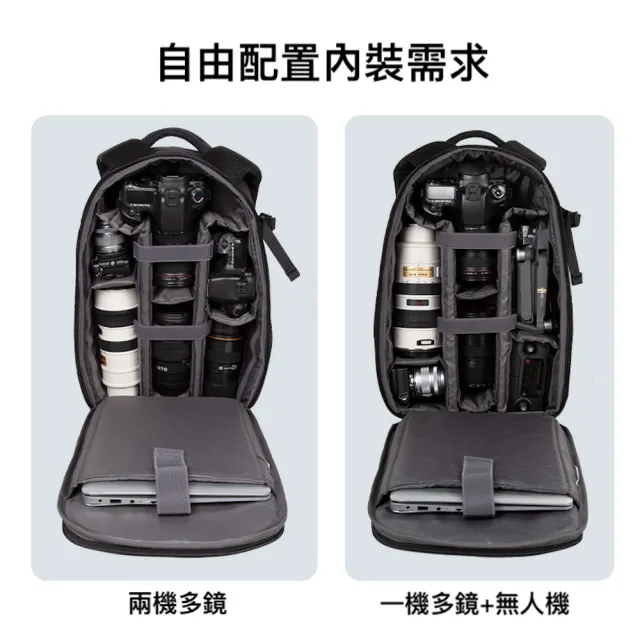 【Prowell】雙11 兩機多鏡EVA硬殼相機包後背包 無人機包 攝影背包 大容量後背包 WIN-23018 贈防