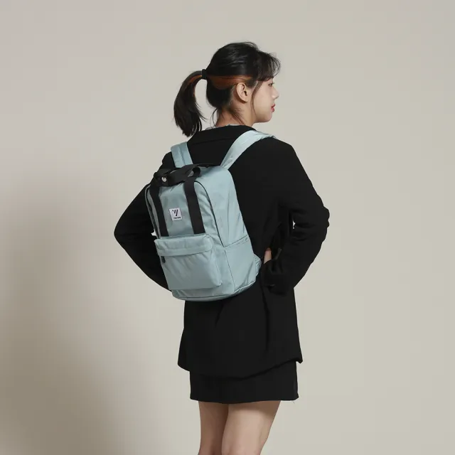 【YUN JOIN】Twill 簡約休閒後背包(防水包 防潑水 輕量 後背包 書包 少女 馬卡龍色)