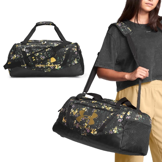 UNDER ARMOUR 旅行袋 Undeniable 5.0 Duffle Bag 黑金 防潑水 健身包 運動包 UA(1369222008)