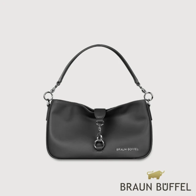 BRAUN BUFFEL 德國小金牛 台灣總代理 馬克西 小肩包-黑色(BF847-26-BK)