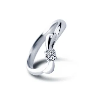 【彩糖鑽工坊】K金 鑽石戒指 蝴蝶結鑽戒 鑽石 9分鑽戒 (天然鑽石)