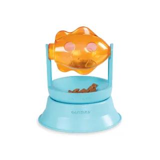 【Petstages】旋轉餵食器(益智 抗憂鬱 藏食 慢食 貓咪玩具)