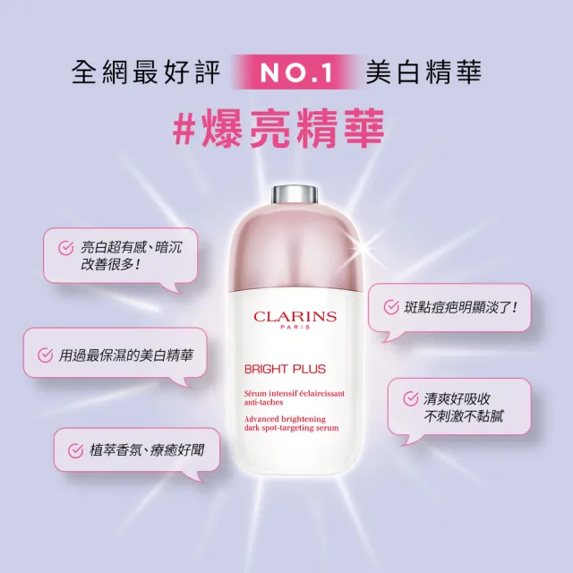 即期品【CLARINS 克蘭詩】氧氣亮白淡斑精華30ml(美白精華 有效期限至20250430)