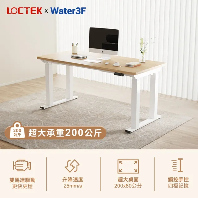 【Loctek 樂歌】智慧電動升降桌 140*80 三節四腳穩如泰山版 F4(募資款/承重200公斤)