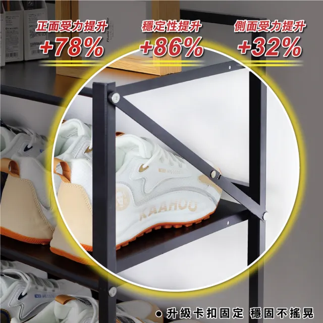 【ONE HOUSE】80寬_小巴登免安裝置物架 5層/4層任選 1入(收納架/層架/展示架/鐵架/免組裝收納/收納櫃/鞋架)