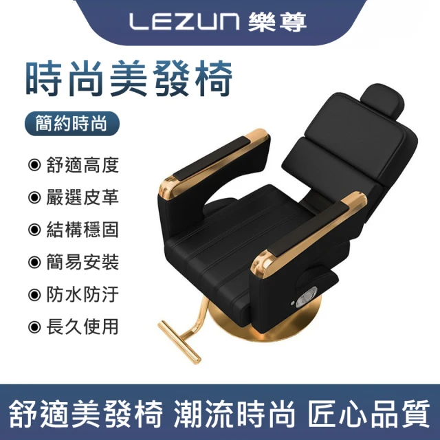 LEZUN 樂尊LEZUN 樂尊 理發店升降旋轉椅子發廊剪發燙發椅子(理發椅 美發椅)